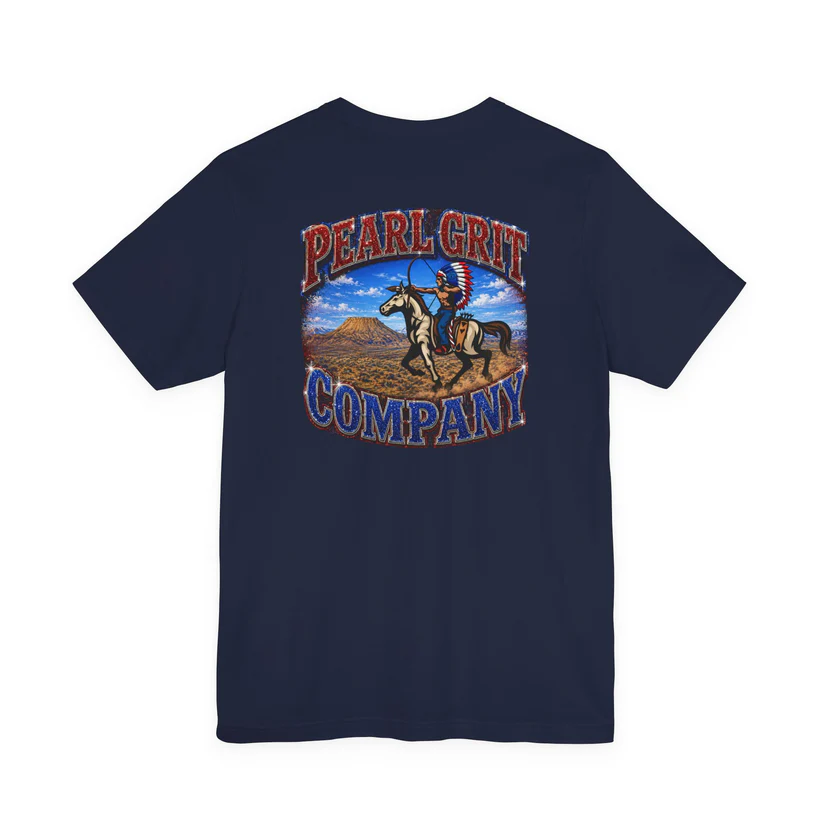 Pearl Grit Company Cowboy Graphic Tee – Western Rodeo Retro T‑Shirt - Image 11