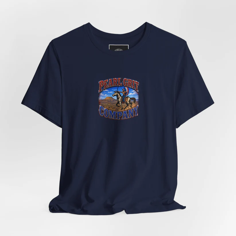 Pearl Grit Company Cowboy Graphic Tee – Western Rodeo Retro T‑Shirt - Image 12