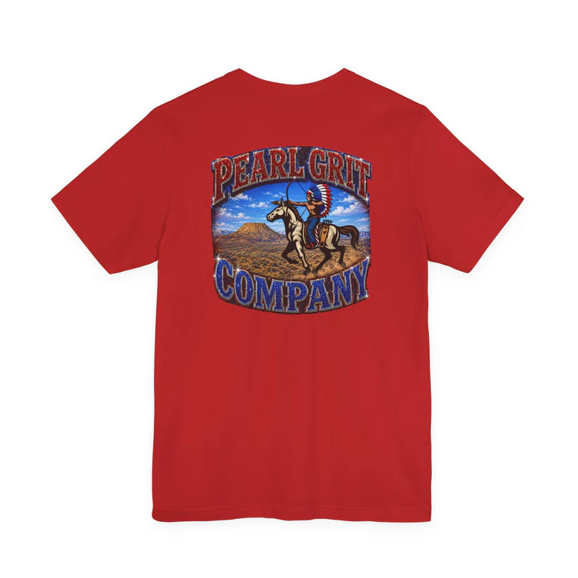 Pearl Grit Company Cowboy Graphic Tee – Western Rodeo Retro T‑Shirt - Image 8