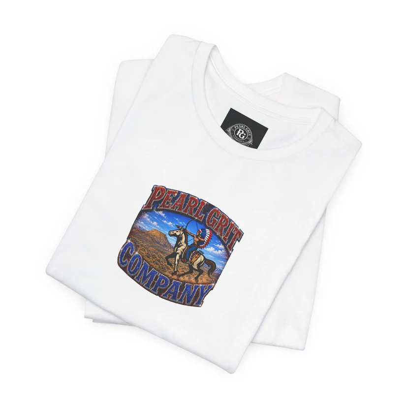 Pearl Grit Company Cowboy Graphic Tee – Western Rodeo Retro T‑Shirt - Image 4